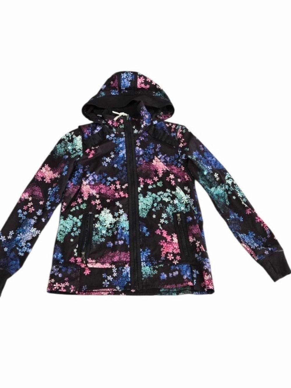 Lululemon Rise & Shine Jacket II Floral Hooded Rain Jacket (Size 8)